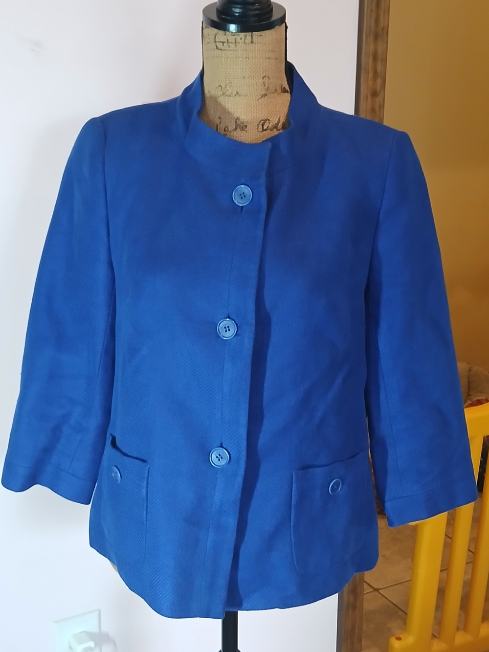 Talbots Cobalt Blue Three-Button Blazer